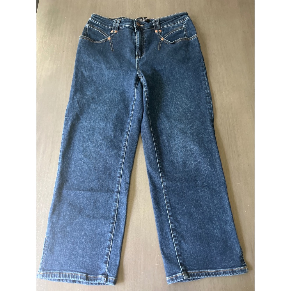 Judy Blue Los Angeles Dark Wash Straight Leg Jeans JB88127 Size 13/31 Women's